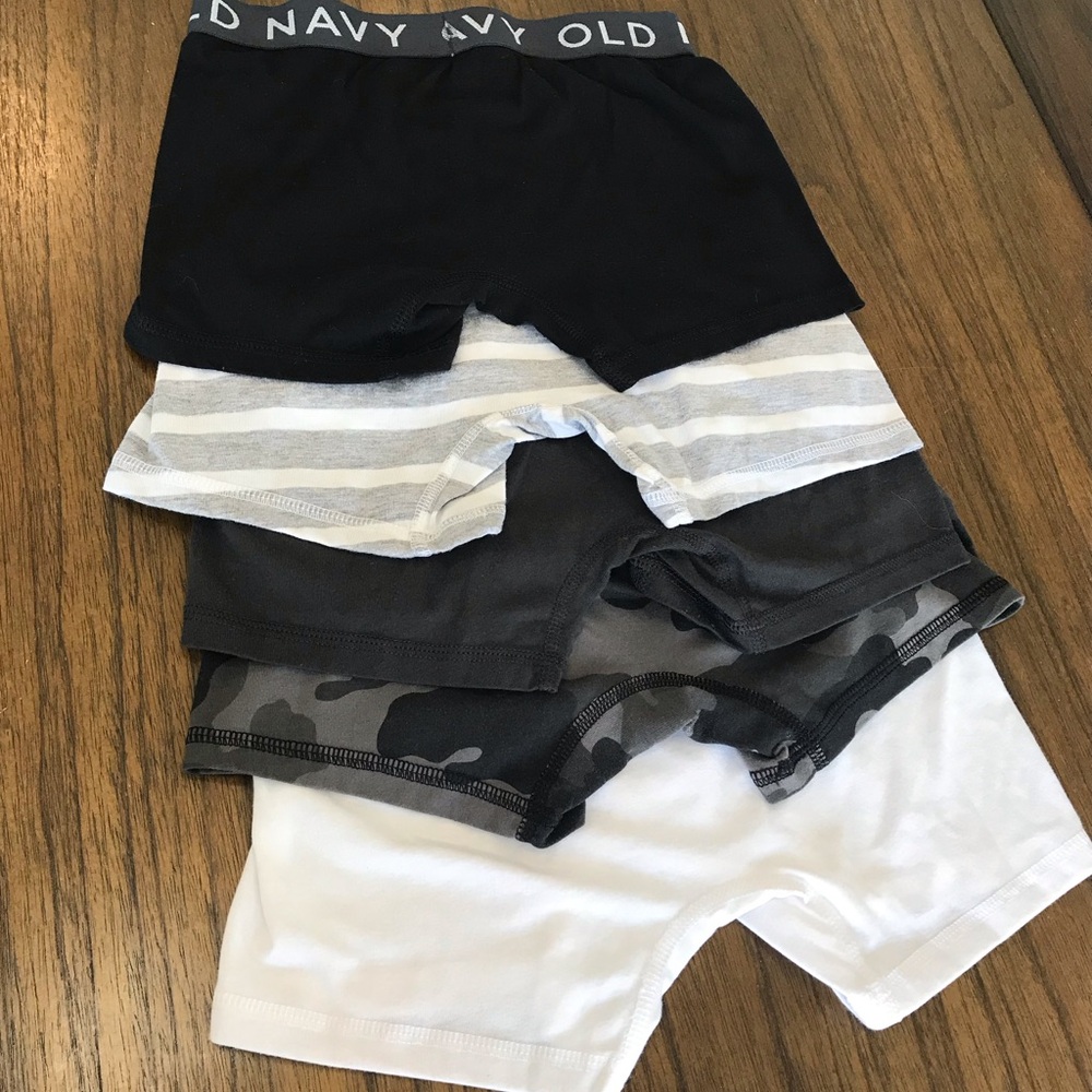 🔴 4/$15 5pc Old Navy Boys M Bundle Lot Assorted Solid & Camo Boxer Briefs in EUC - Picture 5 of 8